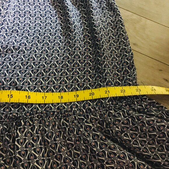 NWT Max Studio Bohemian Balloon Sleeve Mock Neck Maxi Dress - Picture 14 of 16